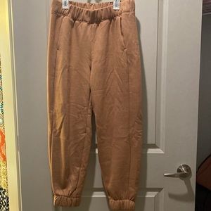 tan sweatpants